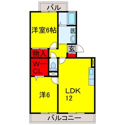 ヴィラ・グリーンヒルズの物件間取画像